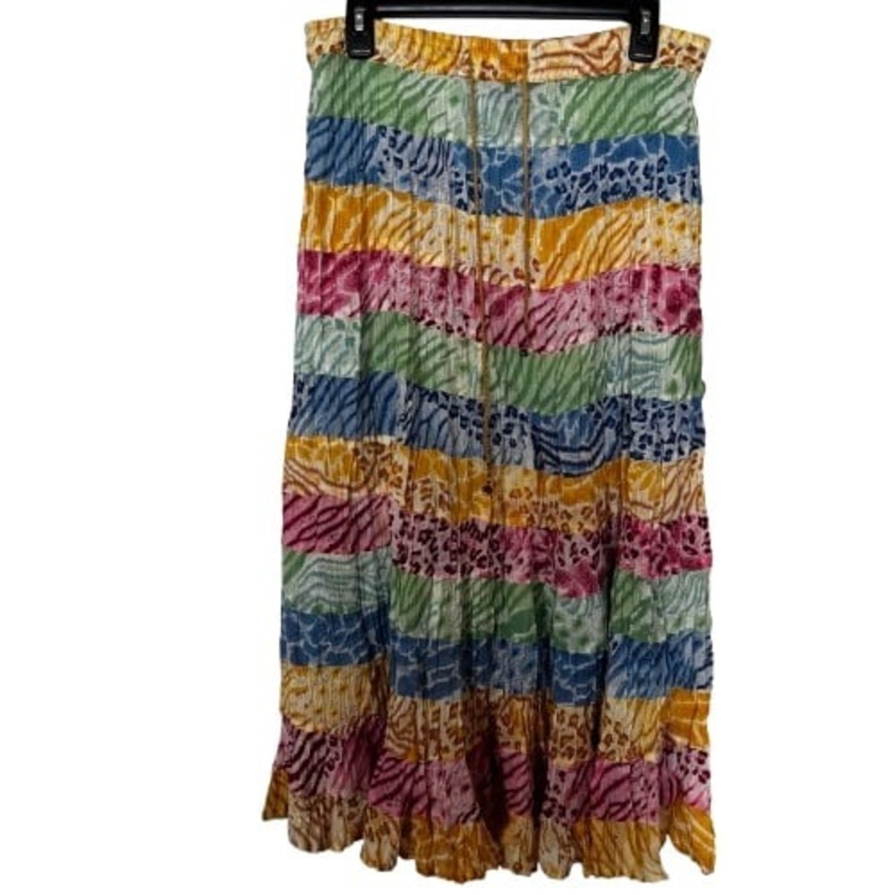 Ladies Zero Zero Maxi Multi-Color Long Skirt Sz M